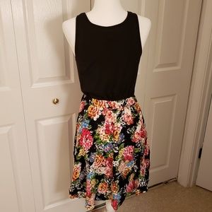 Xhilaration Dresses - Xhilaration Black and Floral Dress Xhilaration Dresses - Xhilaration Black and Floral Dress